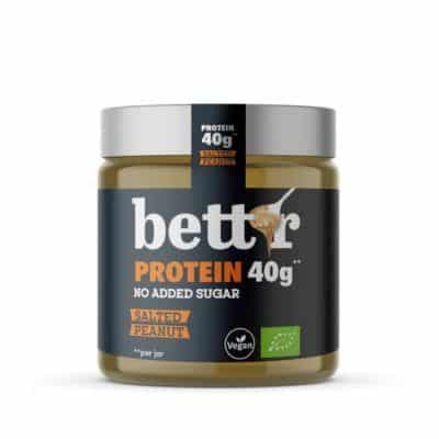 Органски протеински крем од солени кикирики без додадени шеќери - 250 гр