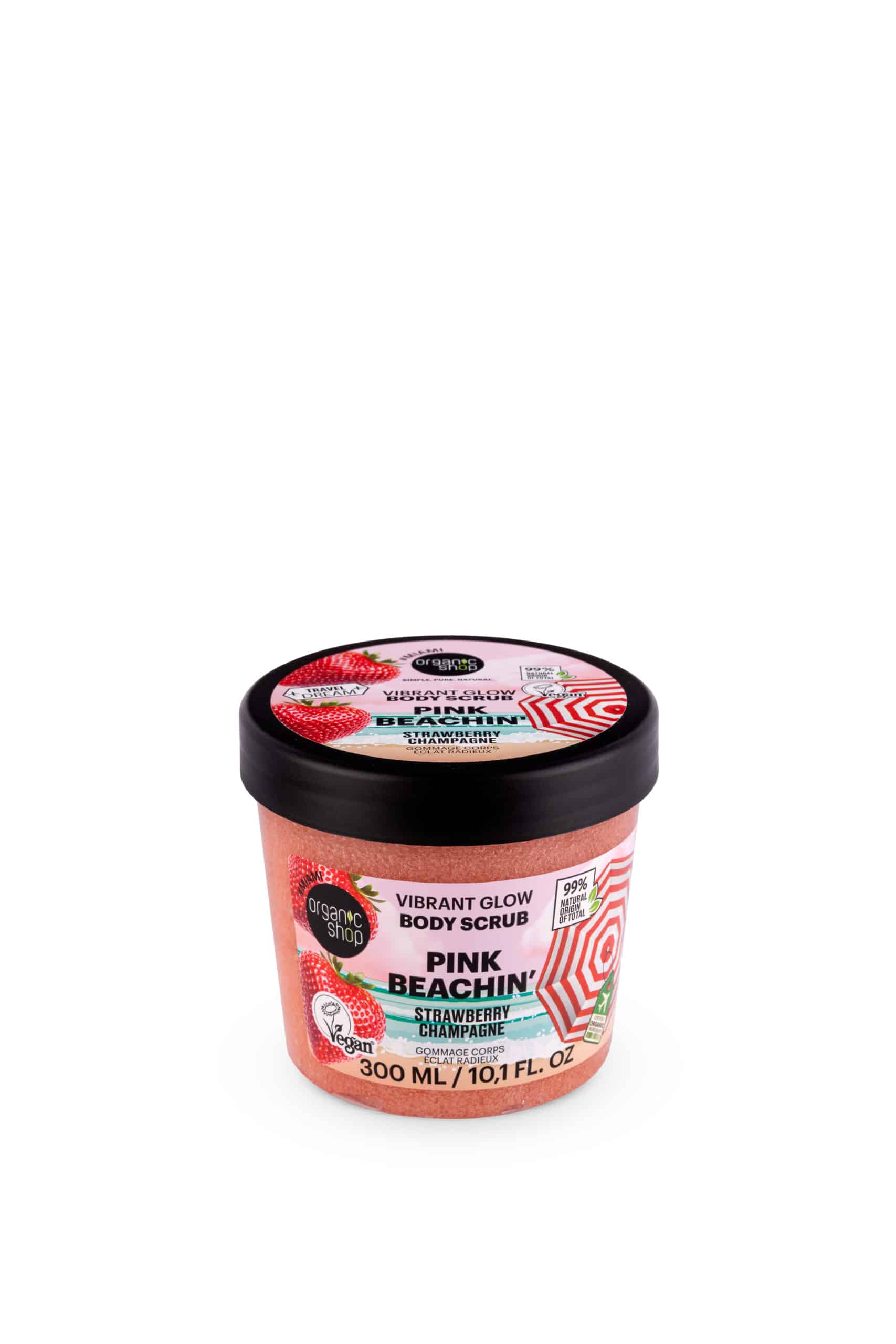 Pink Beachin пилинг за тело од јагода и шампањ - 300 мл.