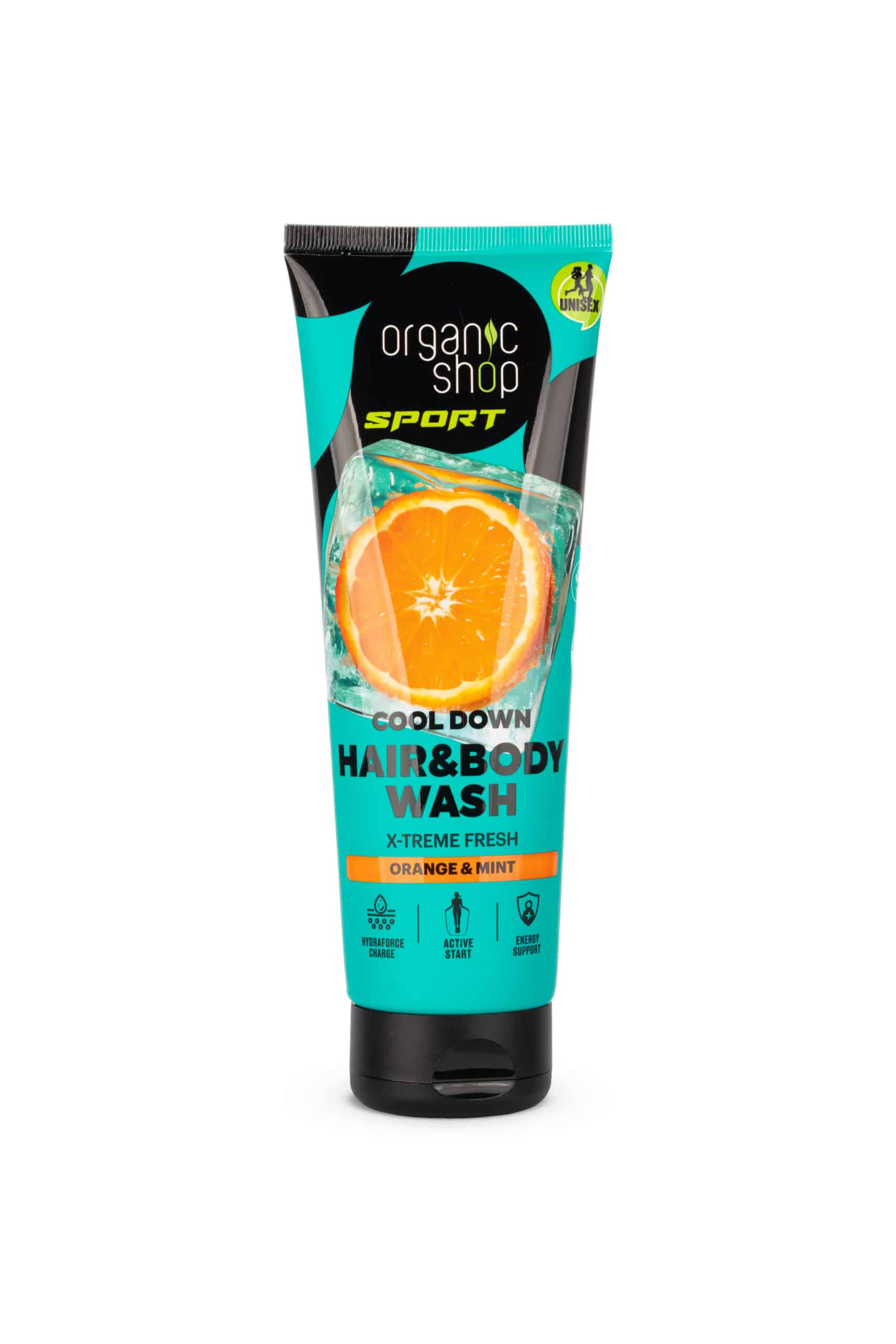 Sport Cool down 2 во 1 шампон и гел за туширање од портокал и нане - 200 мл.